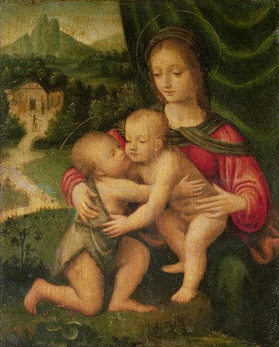 Madone et Enfant avec Saint Jean - Bernardino Luini